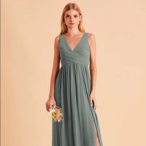 Birdy Grey Laurie Empire Bridesmaid Dress in Sea Glass